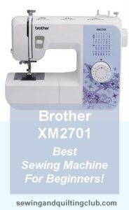 Brother XM2701 lightweight sewing machine