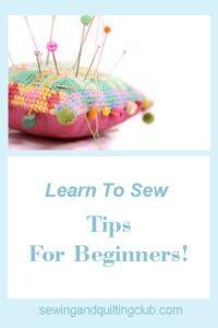 Learn to sew tips for beginners