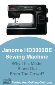 Janome HD3000BE Sewing Machine