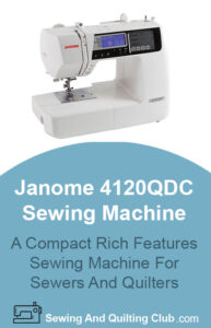 janome 4120qdc sewing machine Review