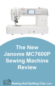 Janome MC6700P Review - Sewing Machine