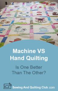 Machine VS Hand Quilting - Quilt