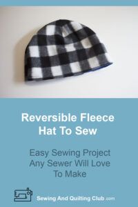 Reversible Fleece Hat To Sew - Fleece Hat