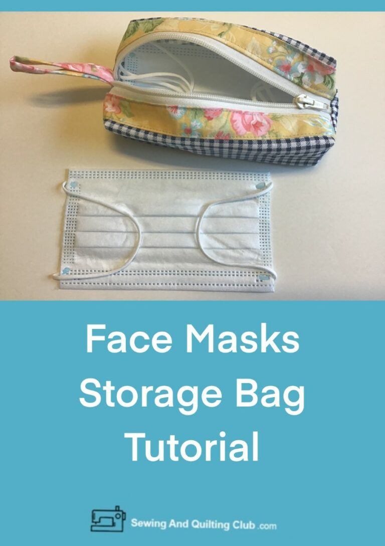 Face Mask Storage Bag Tutorial