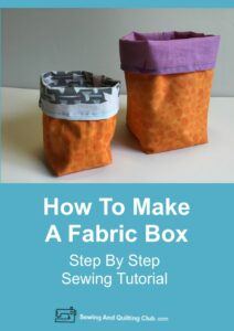 How To Make Fabric Box