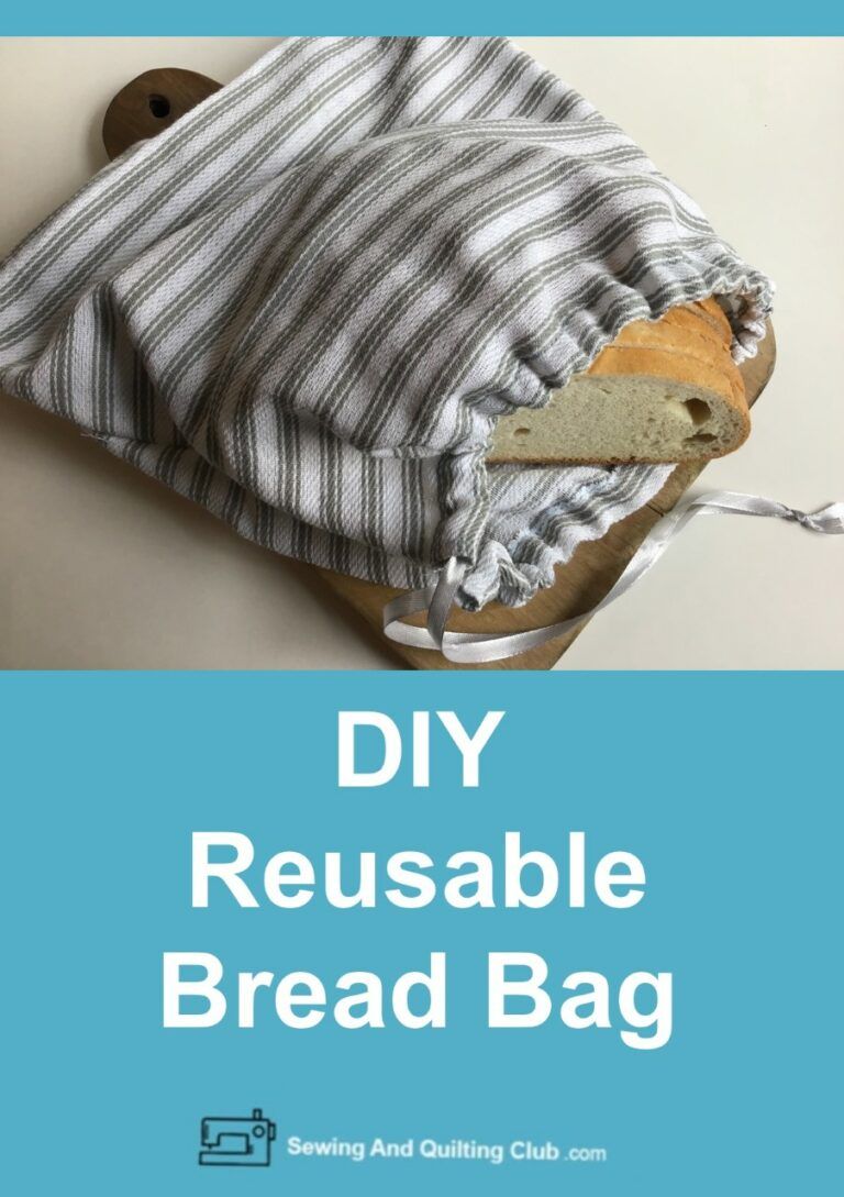 DIY Reusable Bread Bag Easy Sewing Project To Make!