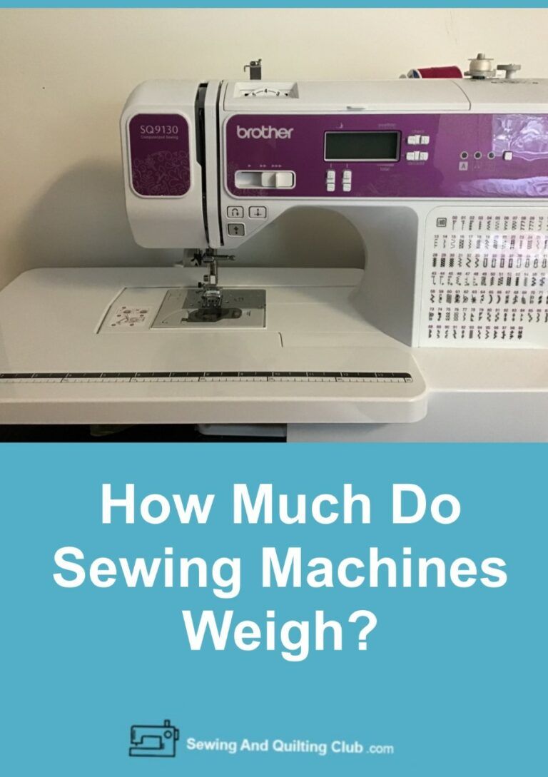 How Much Do Sewing Machines Weigh?