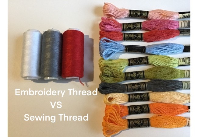 Embroidery Thread VS Sewing Thread