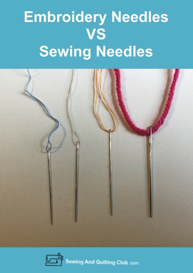 Embroidery Needles VS Sewing Needle