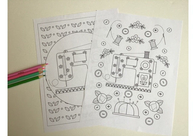 Free Sewing Coloring Pages