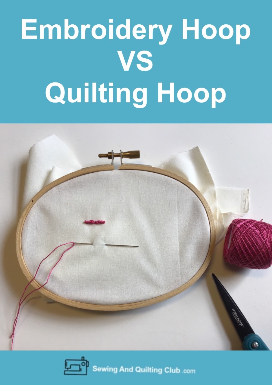 Embroidery Hoop VS Quilting Hoop