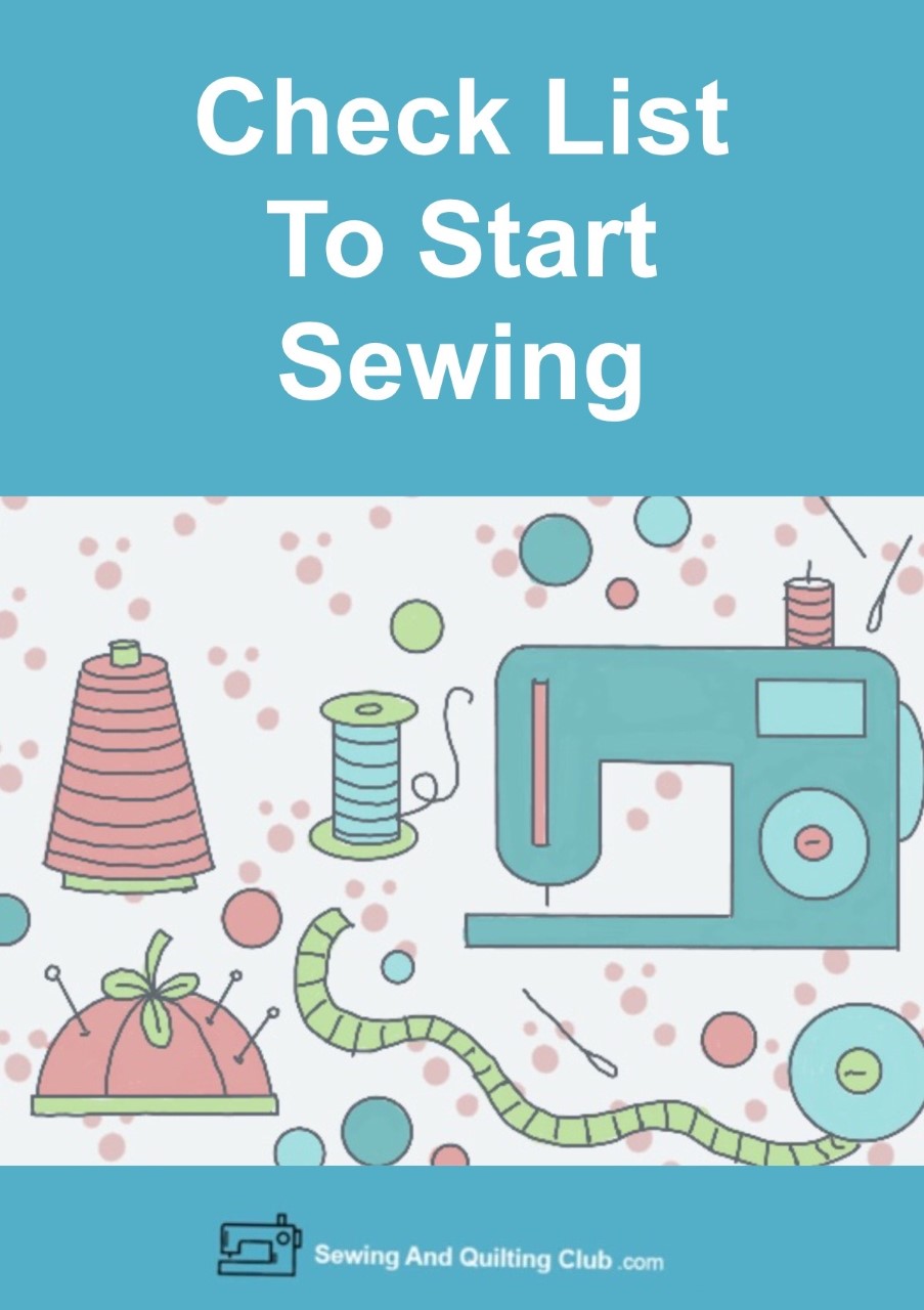 Check List To Start Sewing